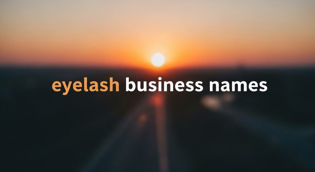 eyelash business names
