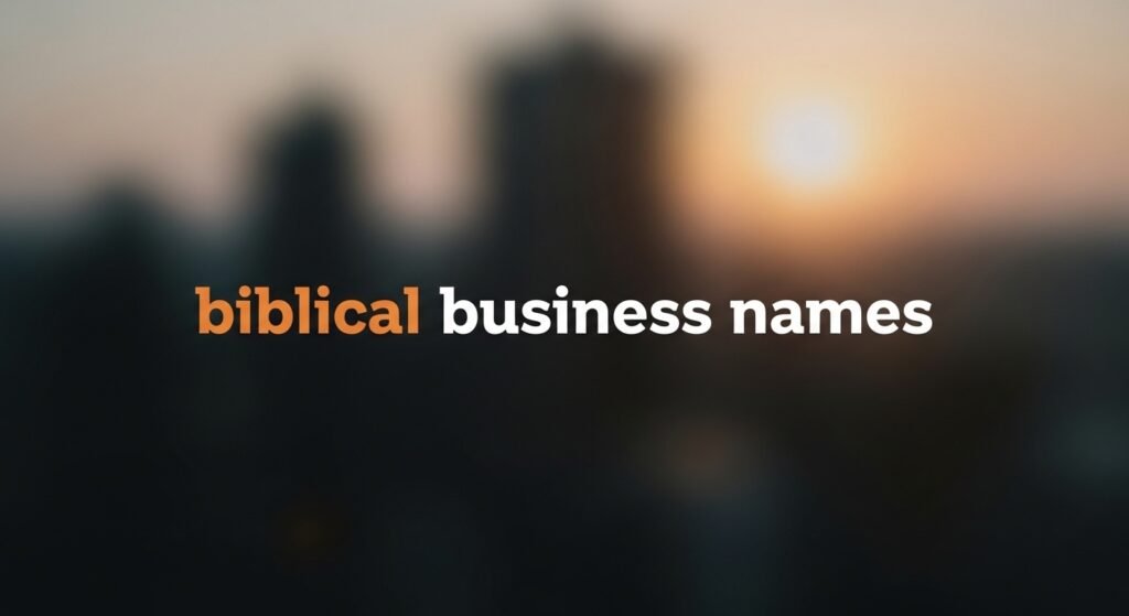 biblical business names